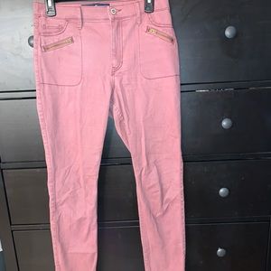 Pink Hollister High Rise Jeans